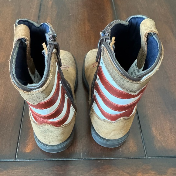 Cody James Boys USA Flag Boots Broad Square Toe 8 (toddler) - Picture 4 of 8